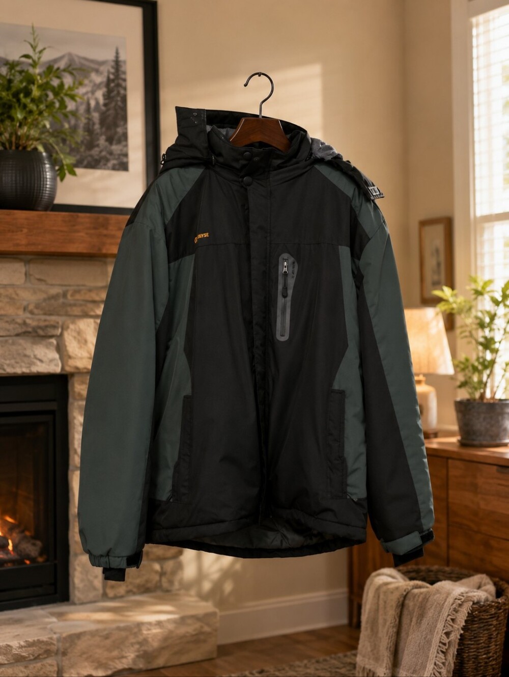 GEMYSE® Men's Waterproof Ski Snow Jacket, Hooded.